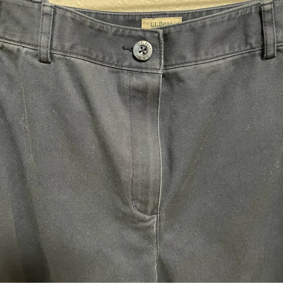 L.L. Bean Bayside Pants, High-Rise Hidden Comfort Waist Straight-Leg Size 10 - Picture 3 of 7